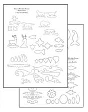 Instruction sheet and patterns for creating your own rifle inlays